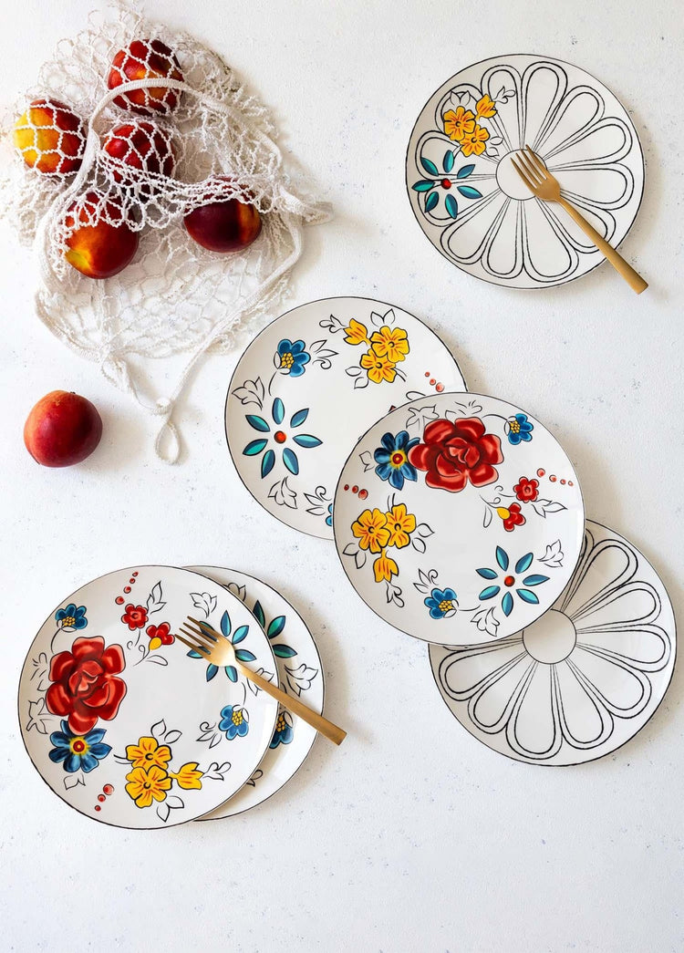 Fiore Cake Plate for 6 People - Exporgin - Global Shopping Site