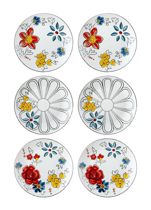 Fiore Cake Plate for 6 People - Exporgin - Global Shopping Site