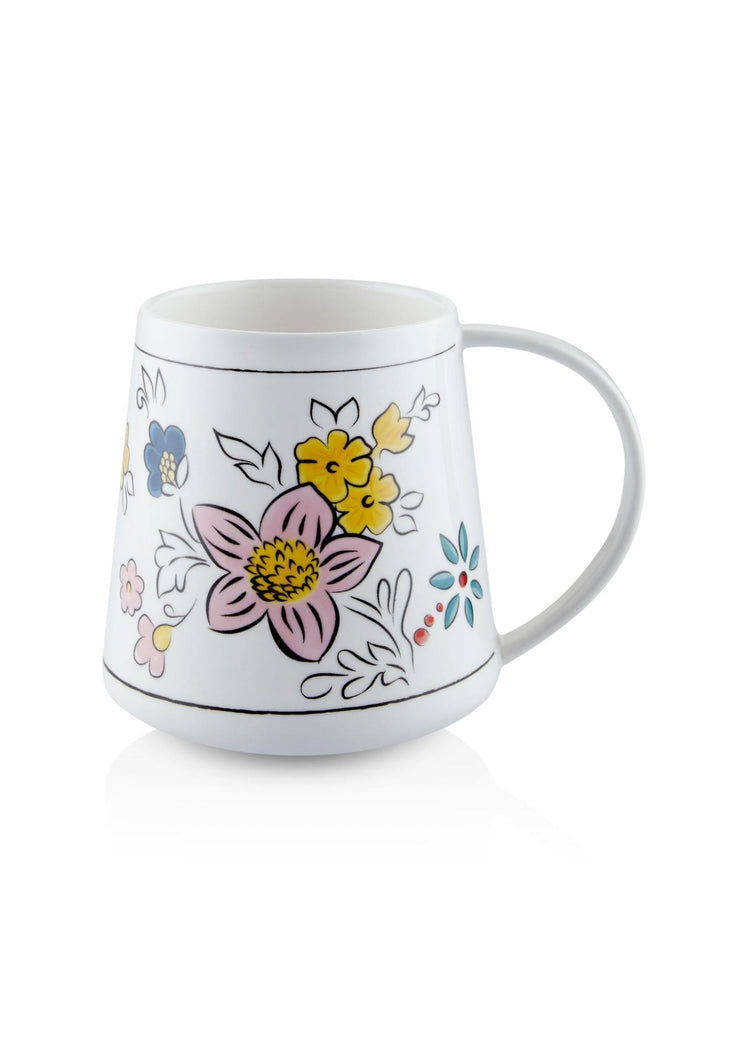Fiore Porcelain Mug KPA0253 340 cc - Exporgin - Global Shopping Site