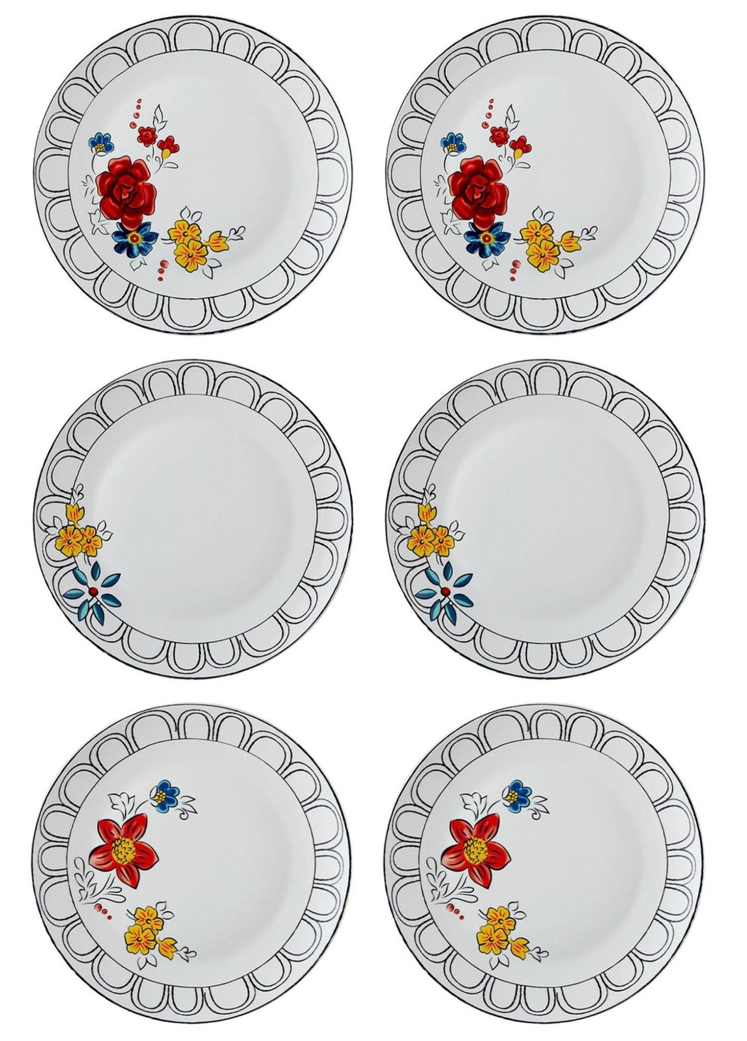Fiore Serving Plate for 6 People - Exporgin - Global Shopping Site