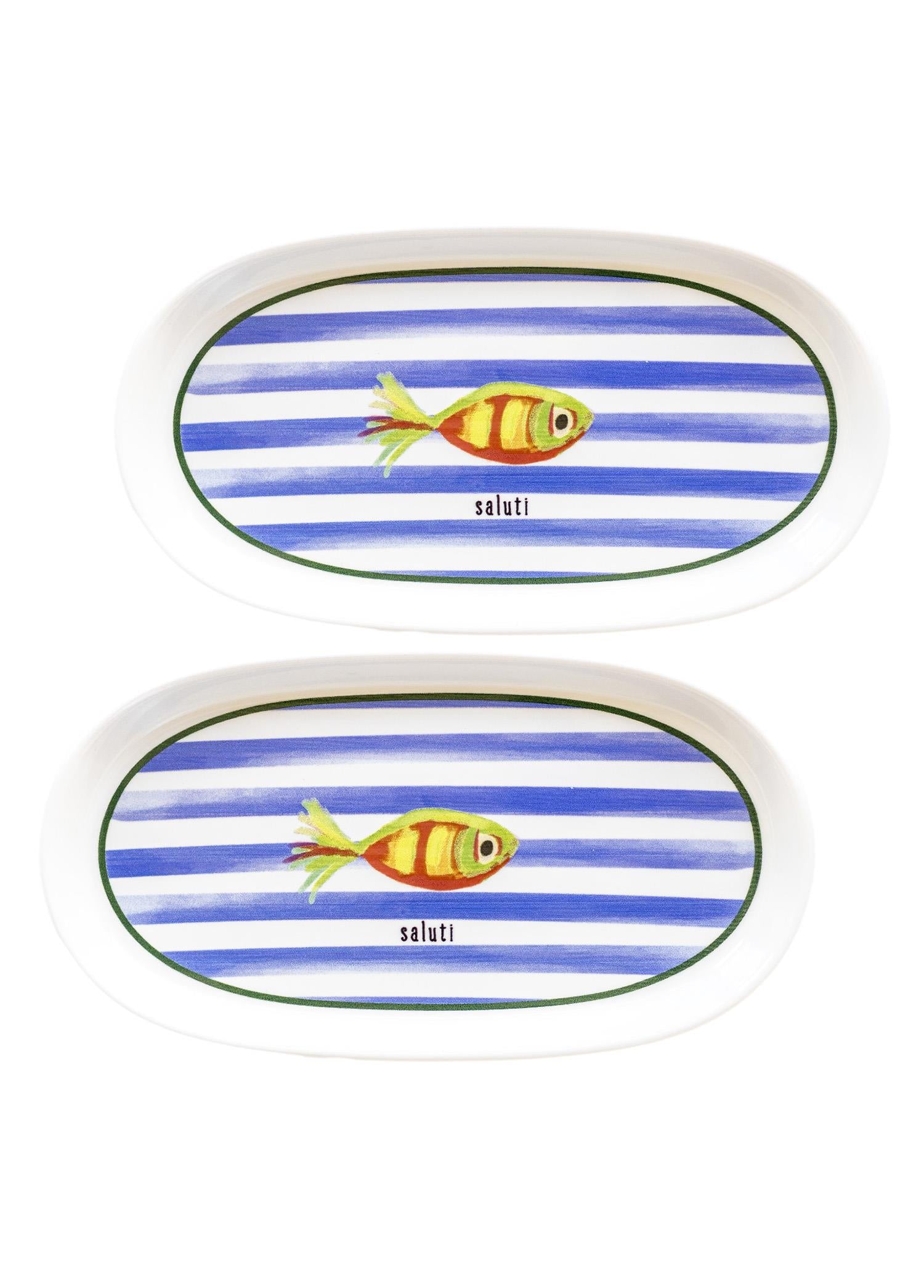 Fish Oval Service 2 Pieces 29 cm