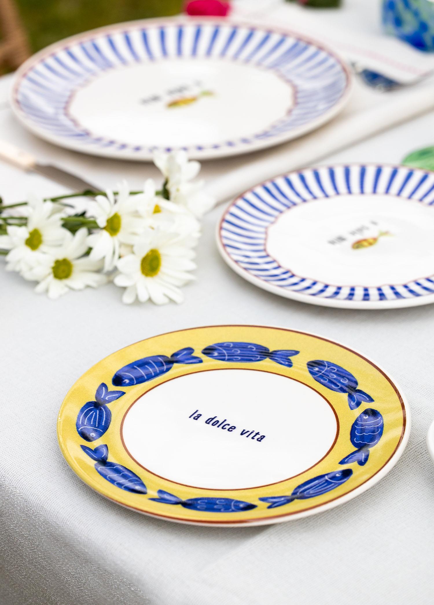 Fish Cake Plate Set of 6 19 cm