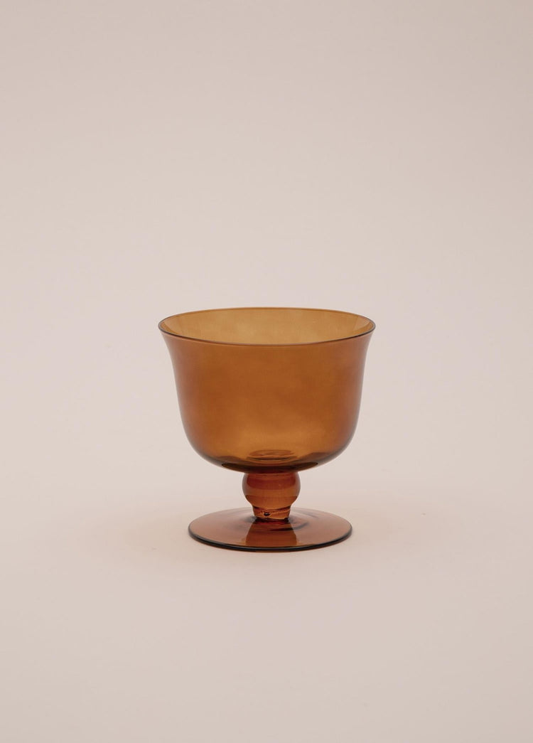 Footed Dessert Bowl Amber 11x10 cm - Exporgin | Türkiye Comes to You