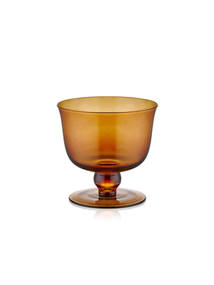 Footed Dessert Bowl Amber 11x10 cm - Exporgin | Türkiye Comes to You