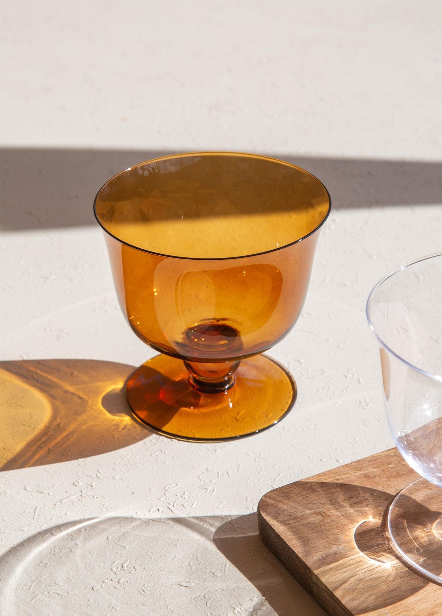 Footed Dessert Bowl Amber 11x10 cm - Exporgin | Türkiye Comes to You