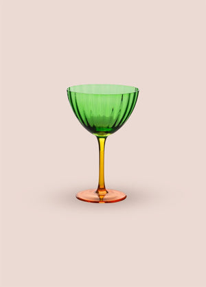 Footed Glass Ice Cream Bowl Green 240 ml - Exporgin | Global Shopping Site