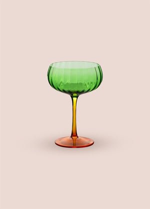 Footed Glass Ice Cream Bowl Green 280 ml - Exporgin | Global Shopping Site