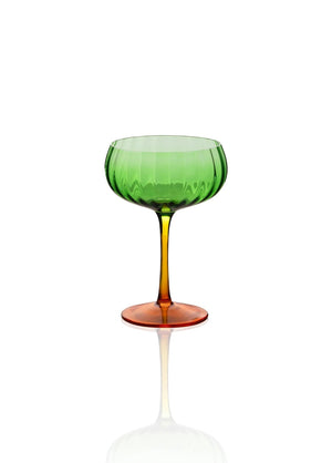 Footed Glass Ice Cream Bowl Green 280 ml - Exporgin | Global Shopping Site
