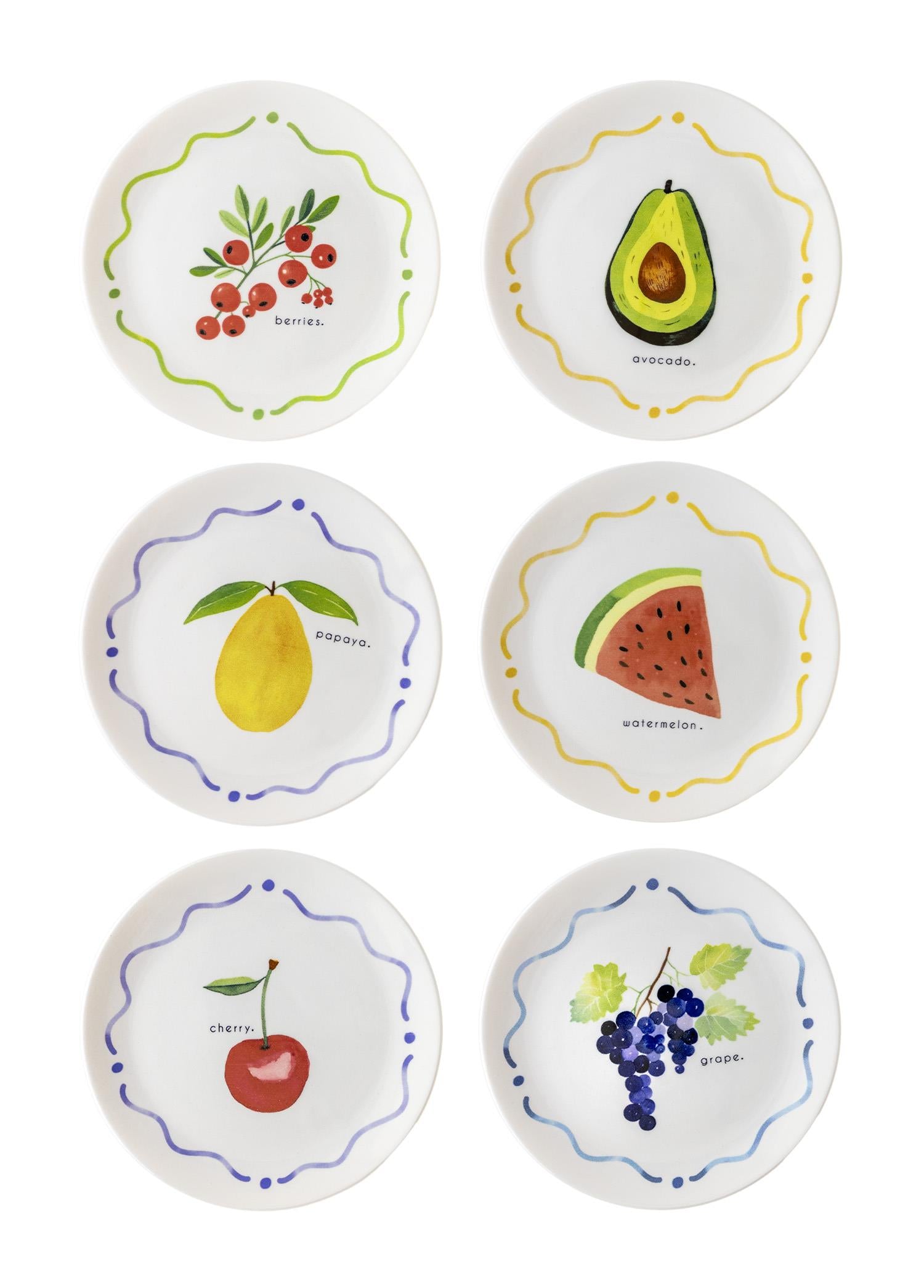 Furutta Cake Plate Set of 6 19 cm