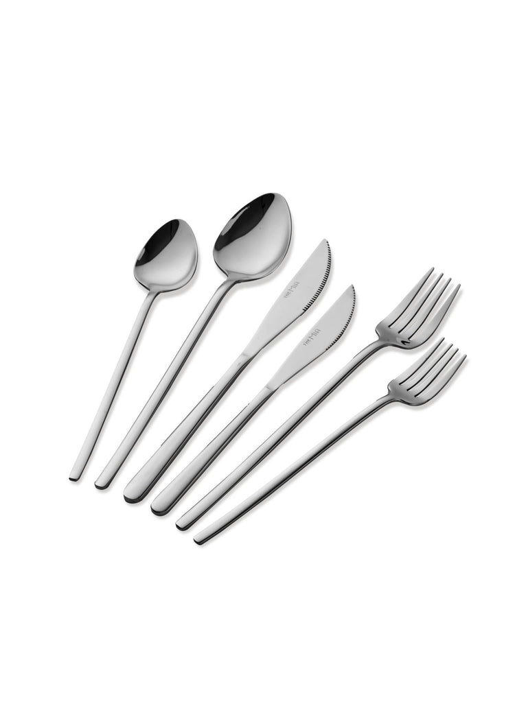 Giallo Cutlery Set Shiny Silver 36 P - Exporgin - Global Shopping Site