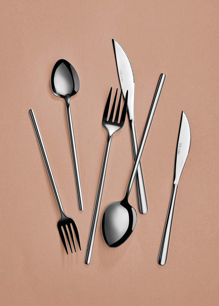 Giallo Cutlery Set Shiny Silver 36 P - Exporgin - Global Shopping Site