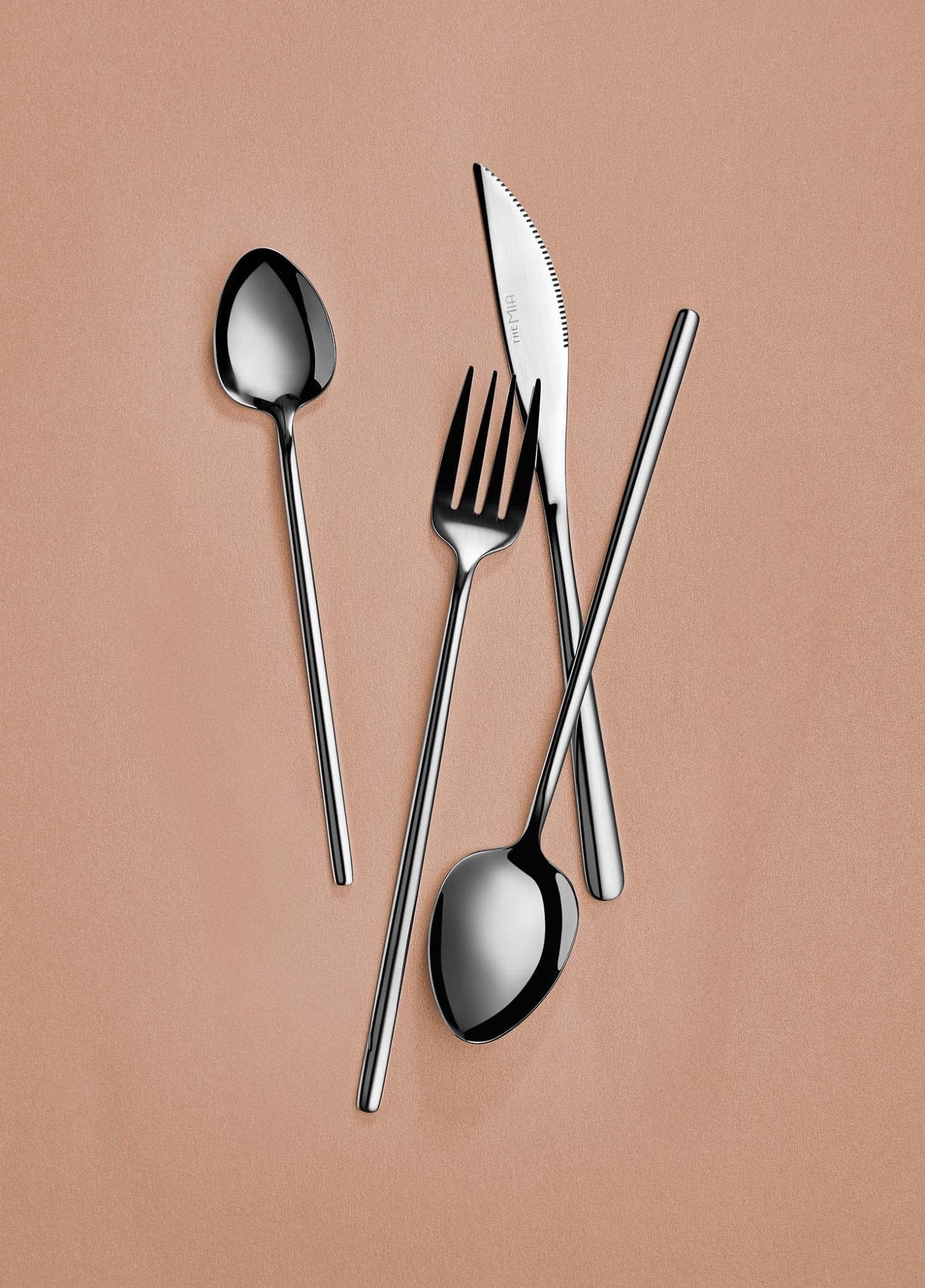 Giallo Cutlery Set Silver 24 Pieces - Exporgin - Global Shopping Site