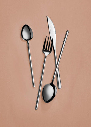 Giallo Cutlery Set Silver 24 Pieces - Exporgin - Global Shopping Site