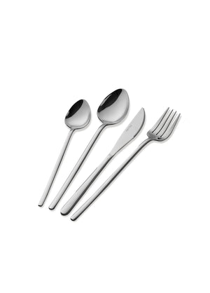 Giallo Cutlery Set Silver 24 Pieces - Exporgin - Global Shopping Site