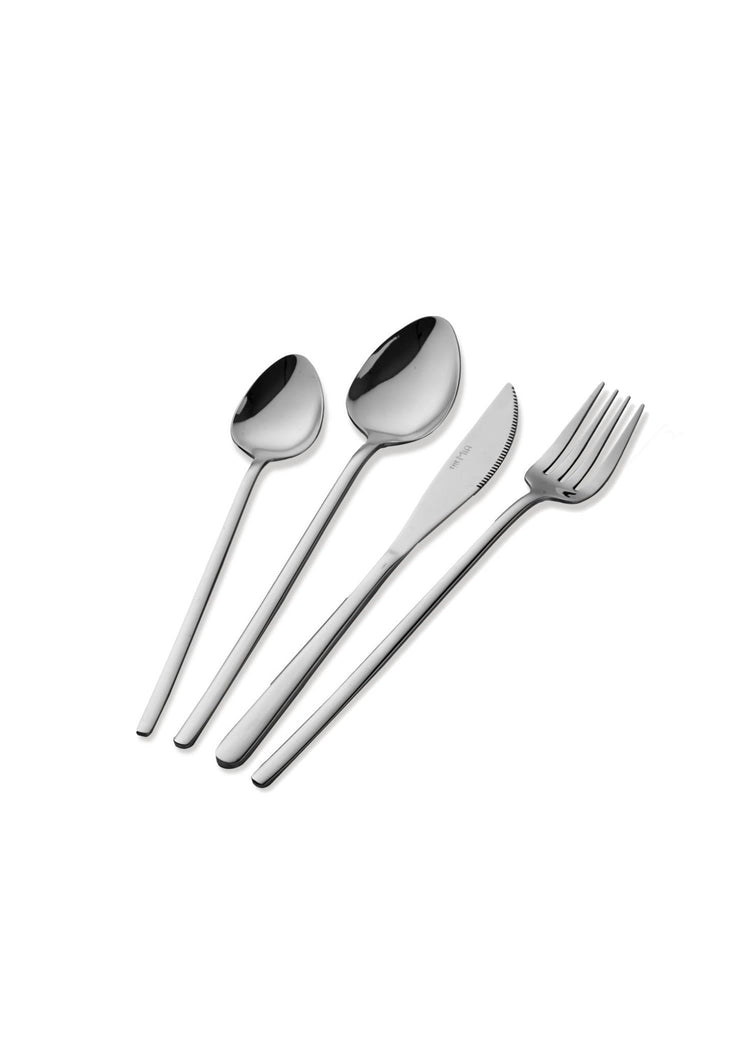 Giallo Cutlery Set Silver 24 Pieces - Exporgin - Global Shopping Site