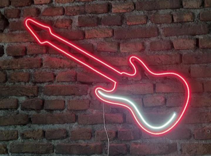 Illuminazione a parete a led al neon