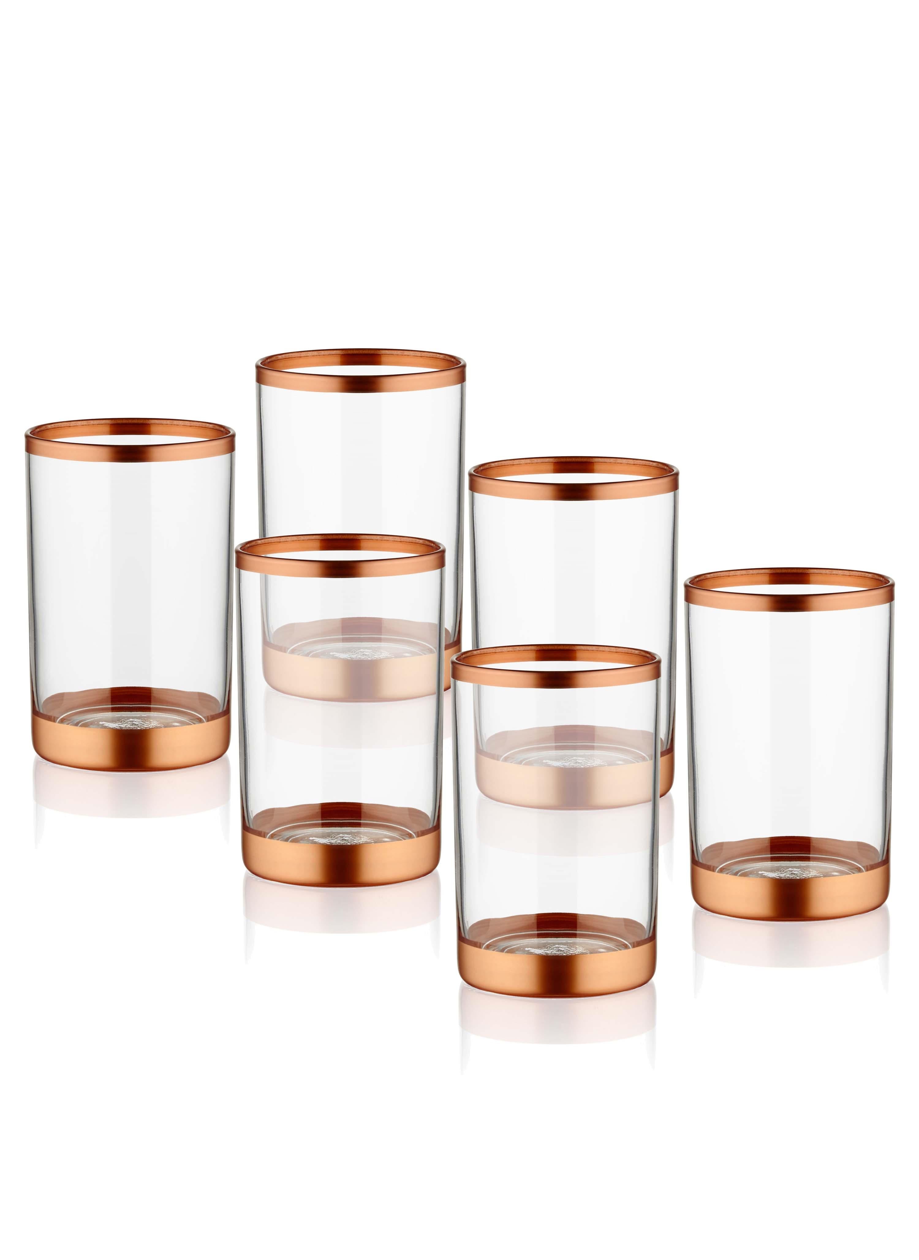 Glam Coffee Side Water Glass - Copper