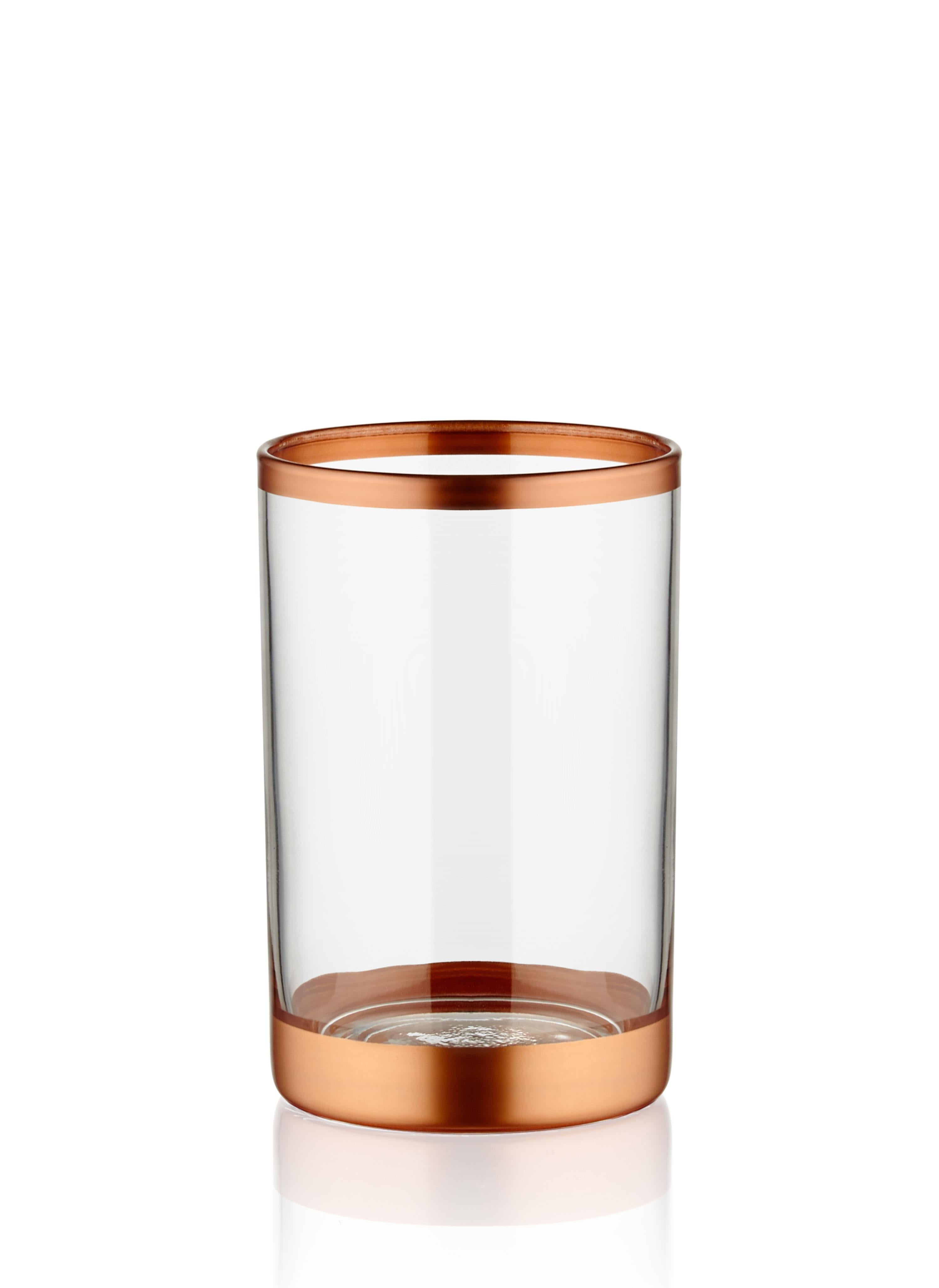 Glam Coffee Side Water Glass - Copper