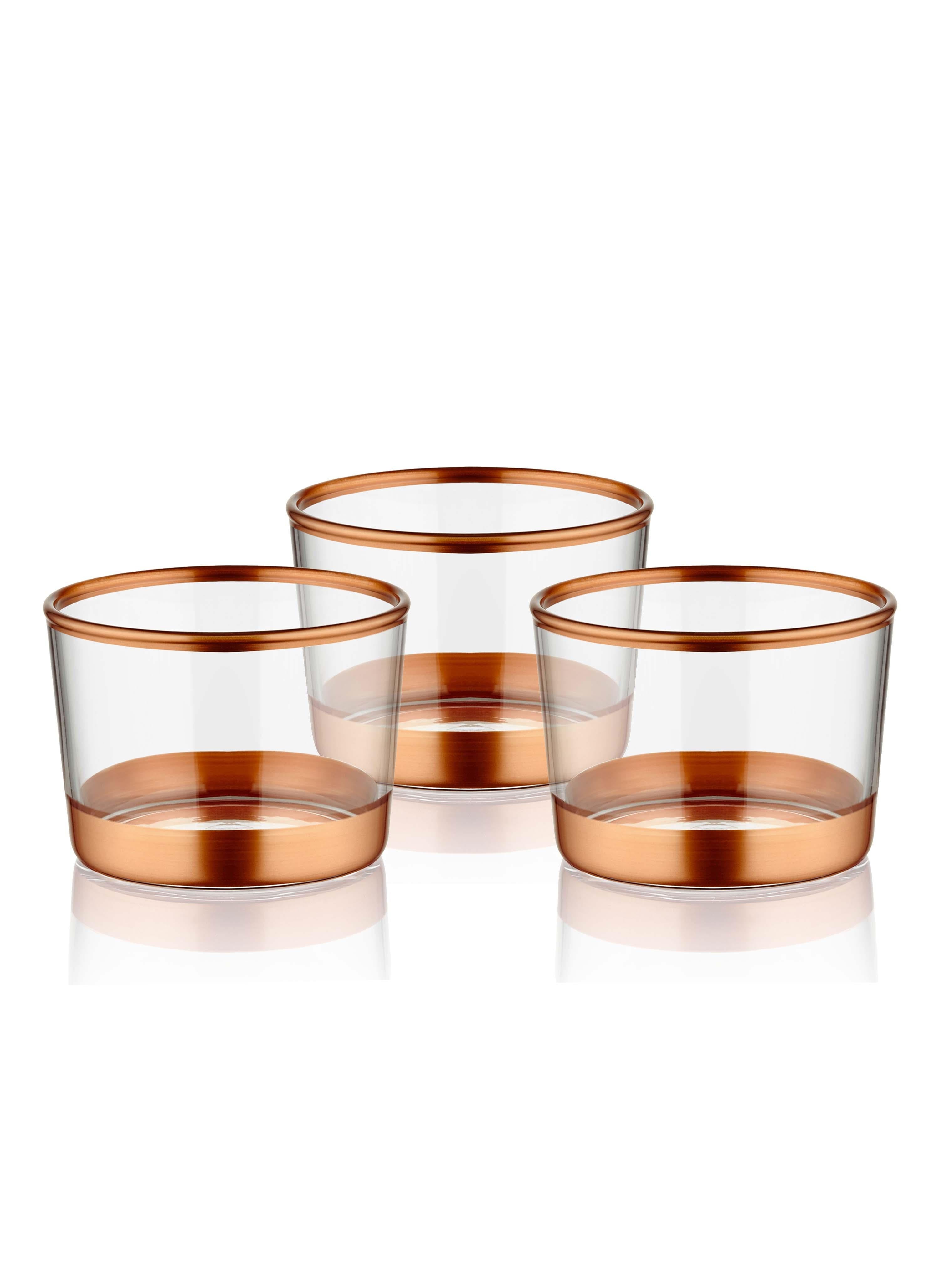 Glam Bowl Copper Set of 3