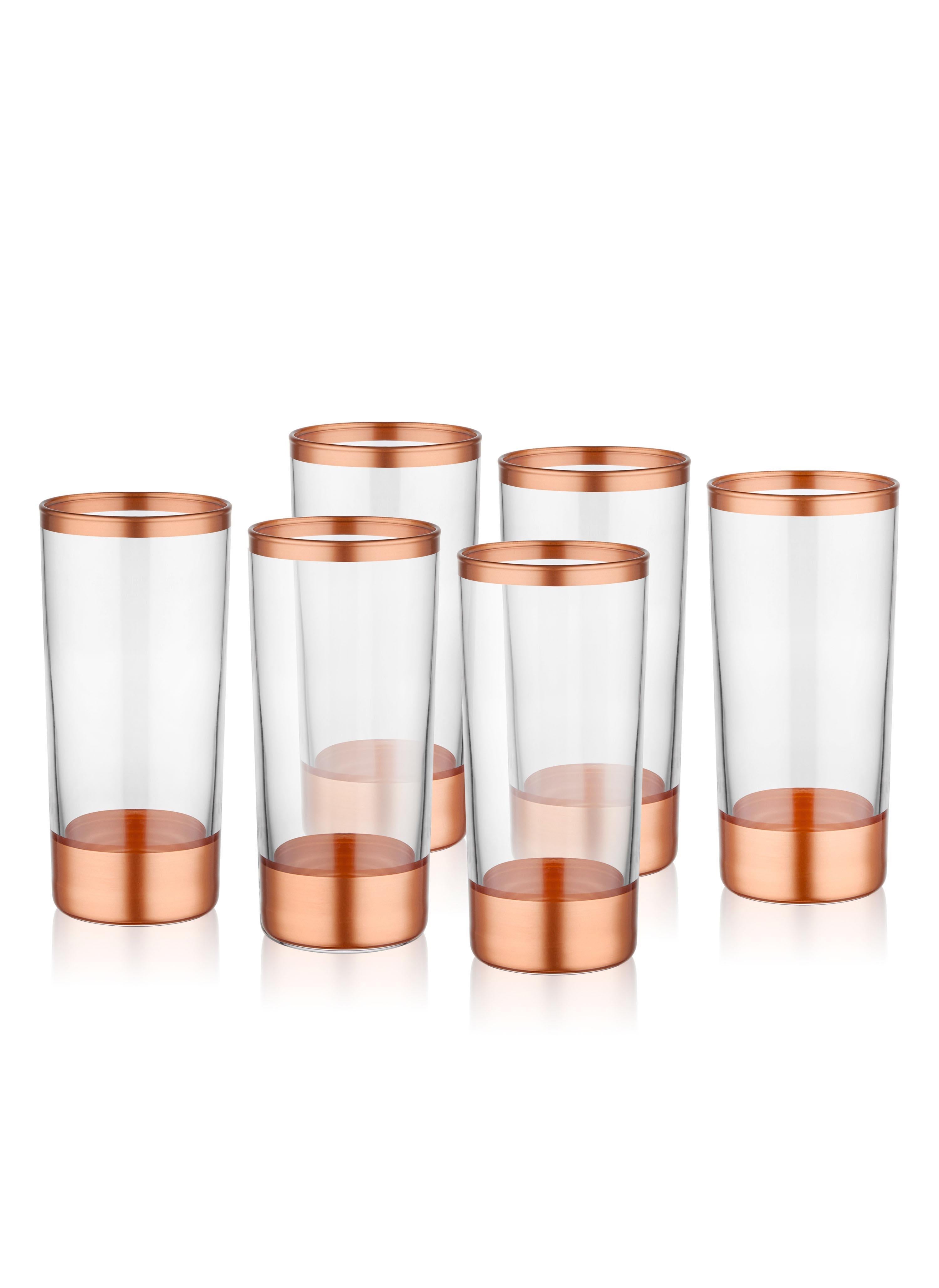 Glam Raki Glass Copper Set of 6