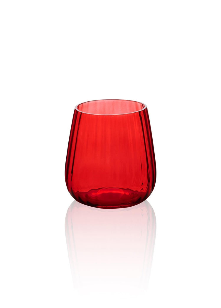 Glass Water Glass Red 450 ml BRD0126 - Exporgin | Türkiye Comes to You