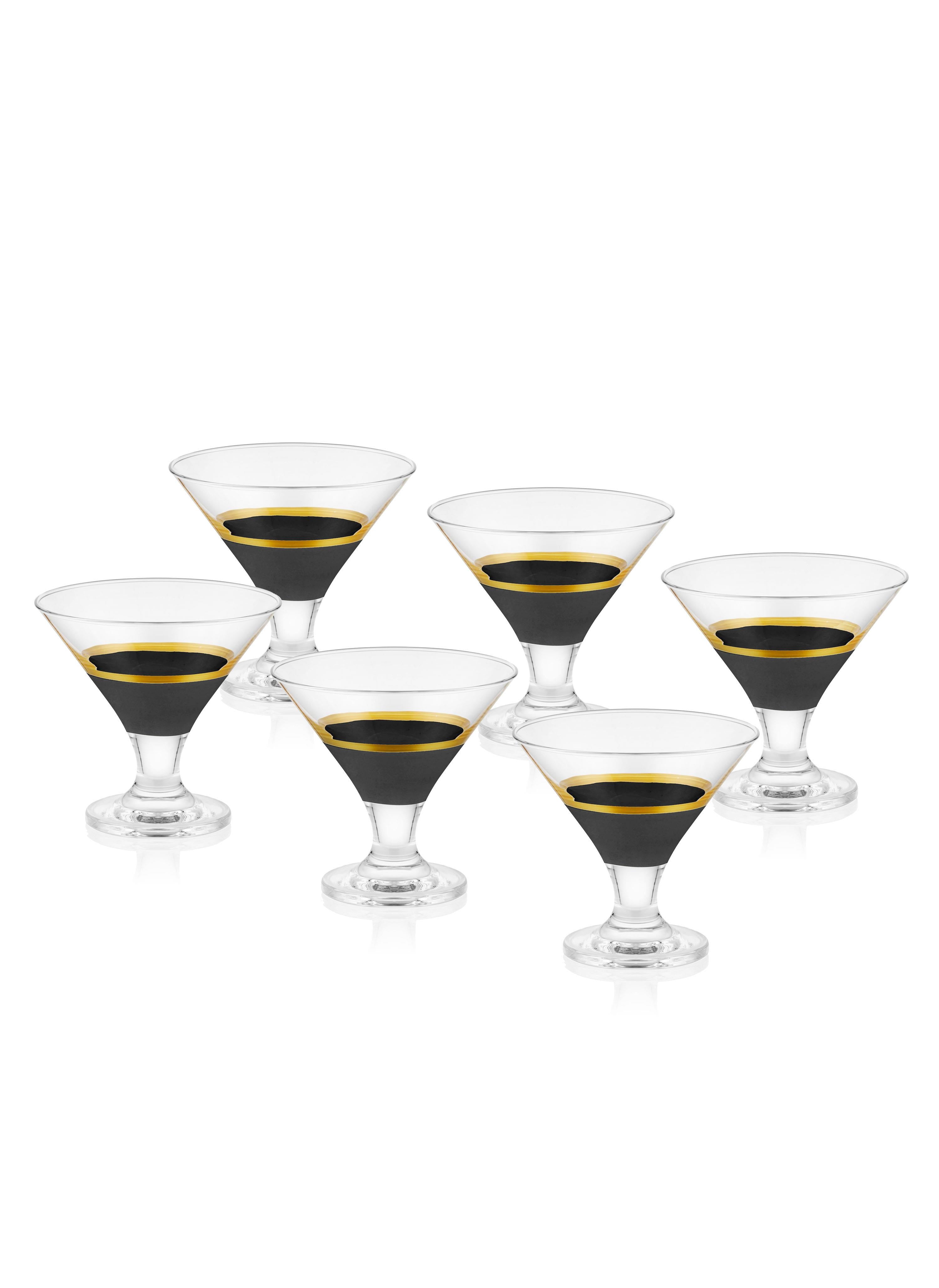 Glow Ice Cream Black Gold Set of 6