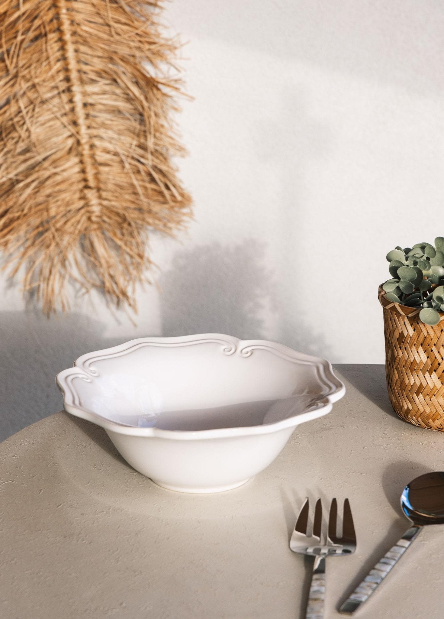 Grande Salad Bowl White 29x10 cm GRD0018 - Exporgin | Türkiye Comes to You