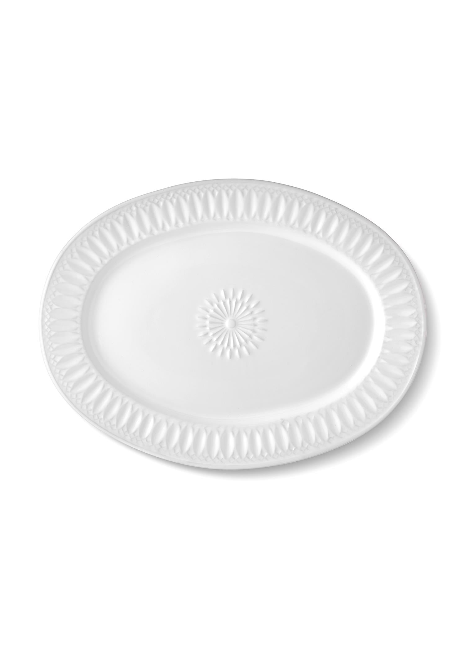 Grande Serving Plate White 50x37 cm