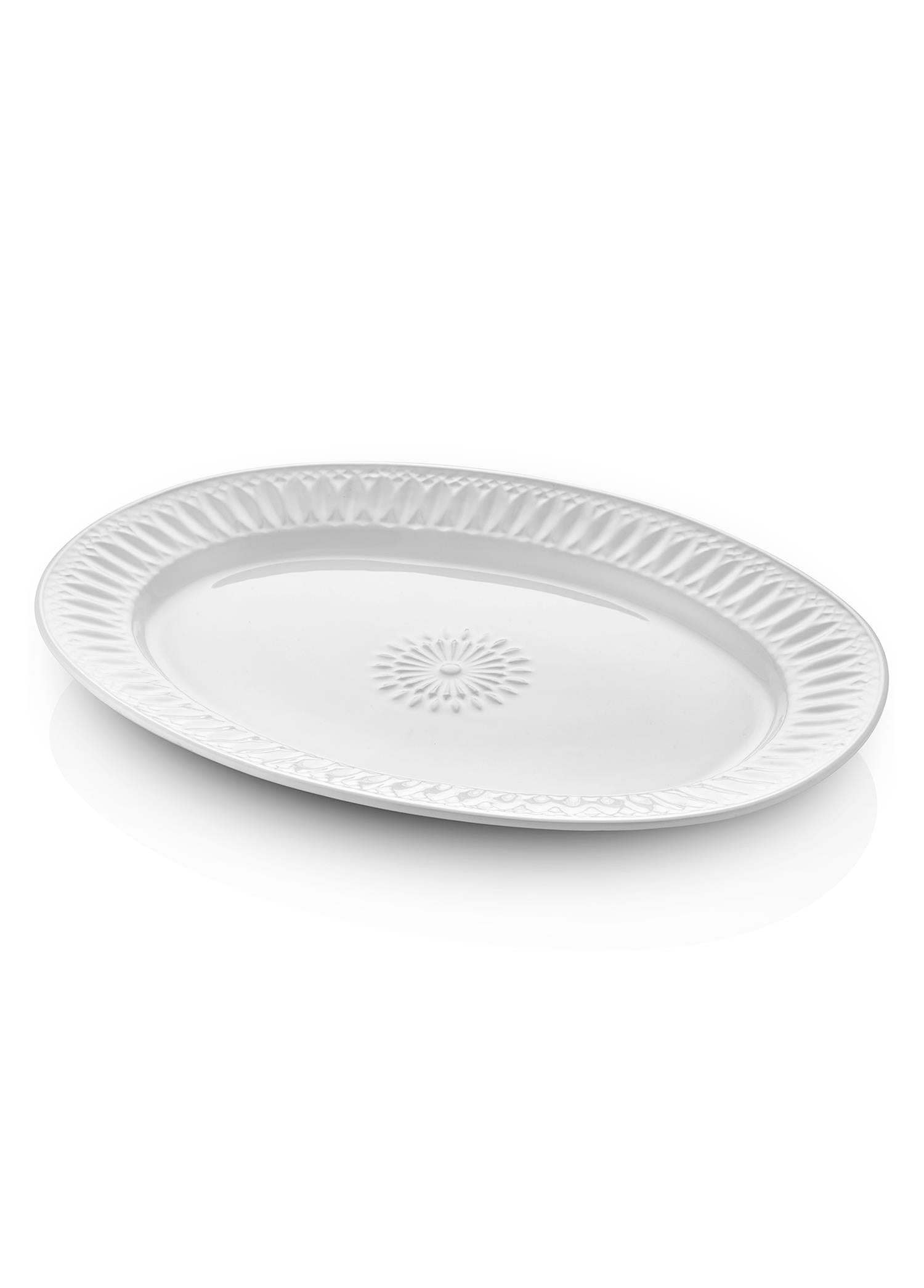 Grande Serving Plate White 50x37 cm