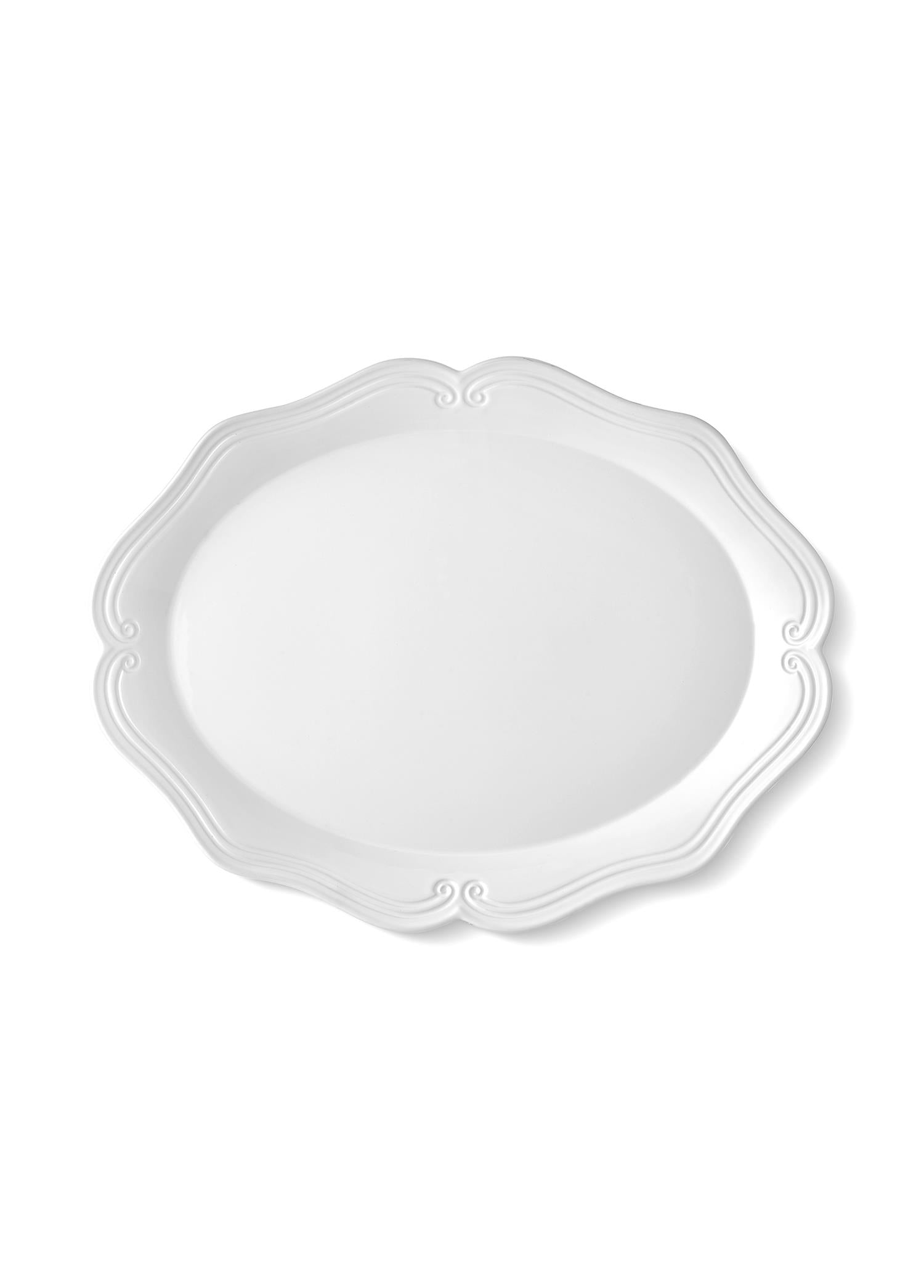 Grande Serving Plate White 48x38x5 cm