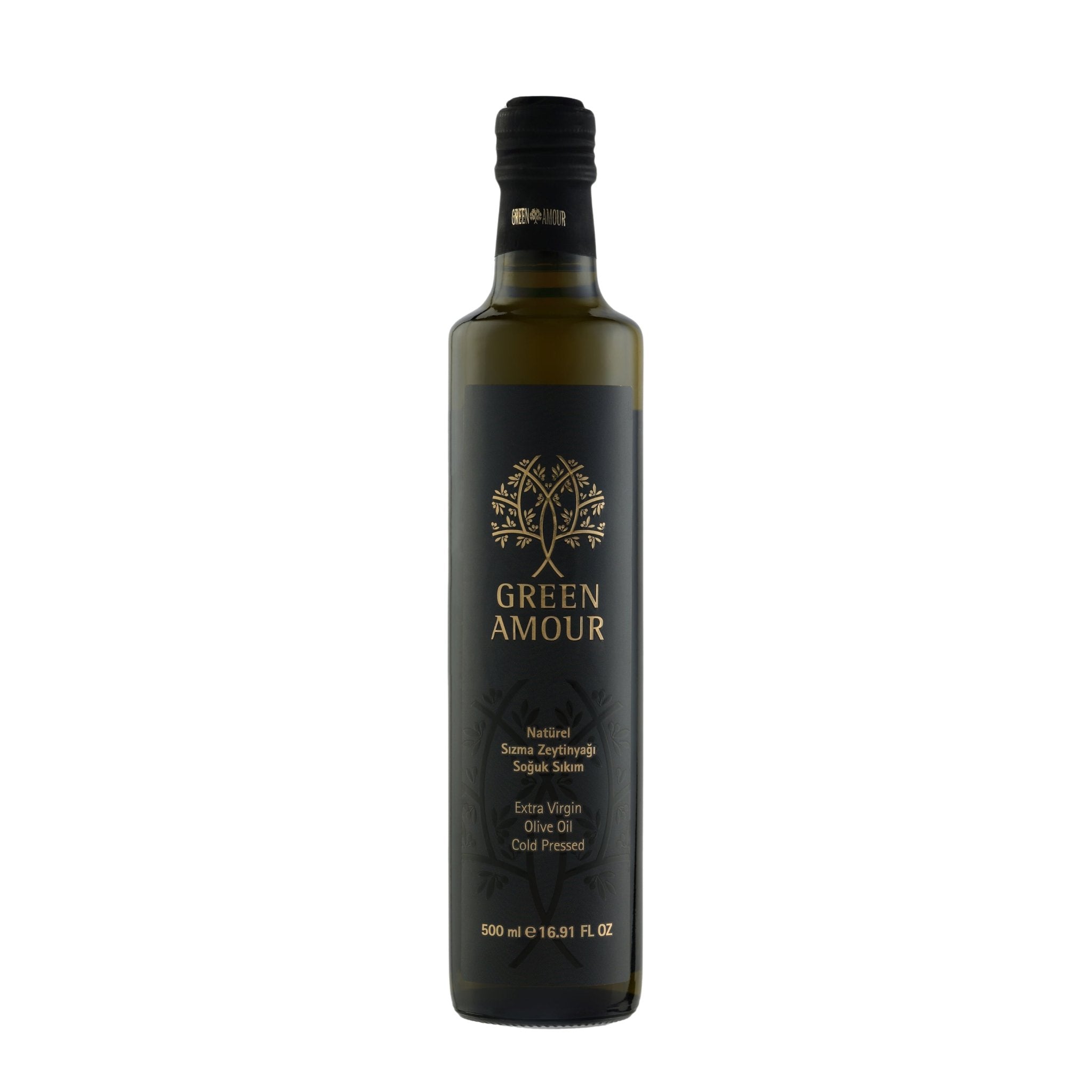 Green Amour Award - Winning EVOO Olive Oil – Cold Pressed, Low Acidity, High Polyphenols (New Harvest) – 0.5 L - Exporgin | Türkiye Comes to You