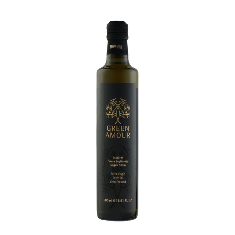 Green Amour Award - Winning EVOO Olive Oil – Cold Pressed, Low Acidity, High Polyphenols (New Harvest) – 0.5 L - Exporgin | Türkiye Comes to You