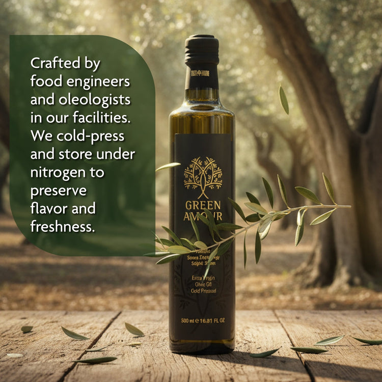Green Amour Award - Winning EVOO Olive Oil – Cold Pressed, Low Acidity, High Polyphenols (New Harvest) – 5 L - Exporgin | Türkiye Comes to You