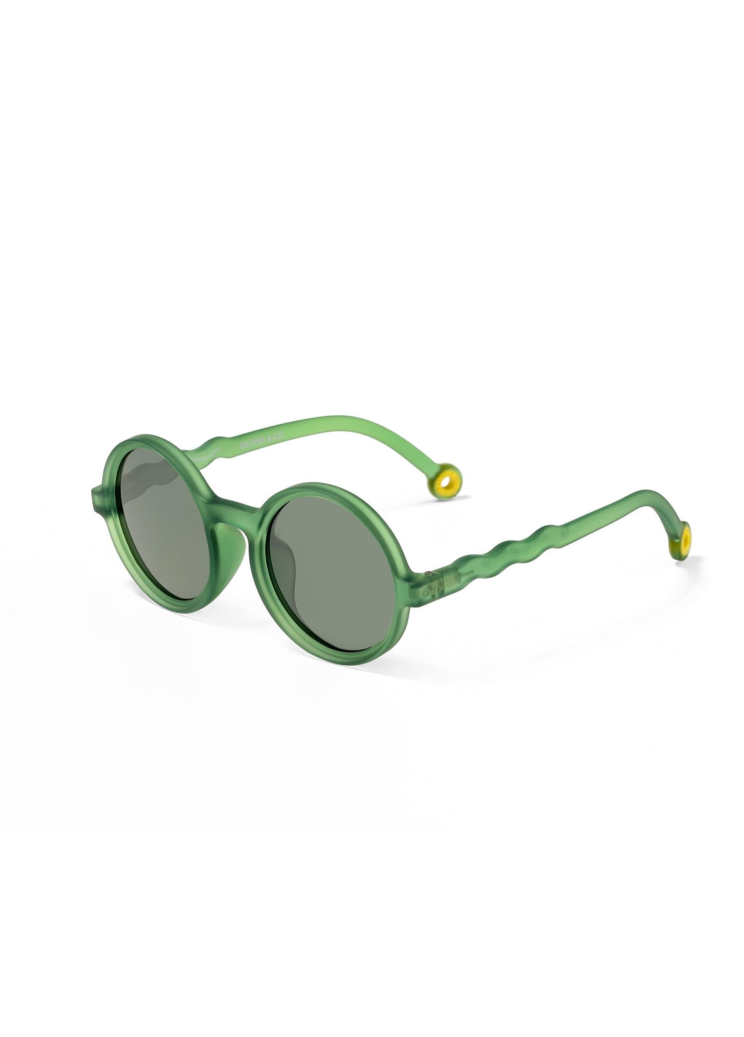 Sunglasses Oval Olive Green 3-12 Years