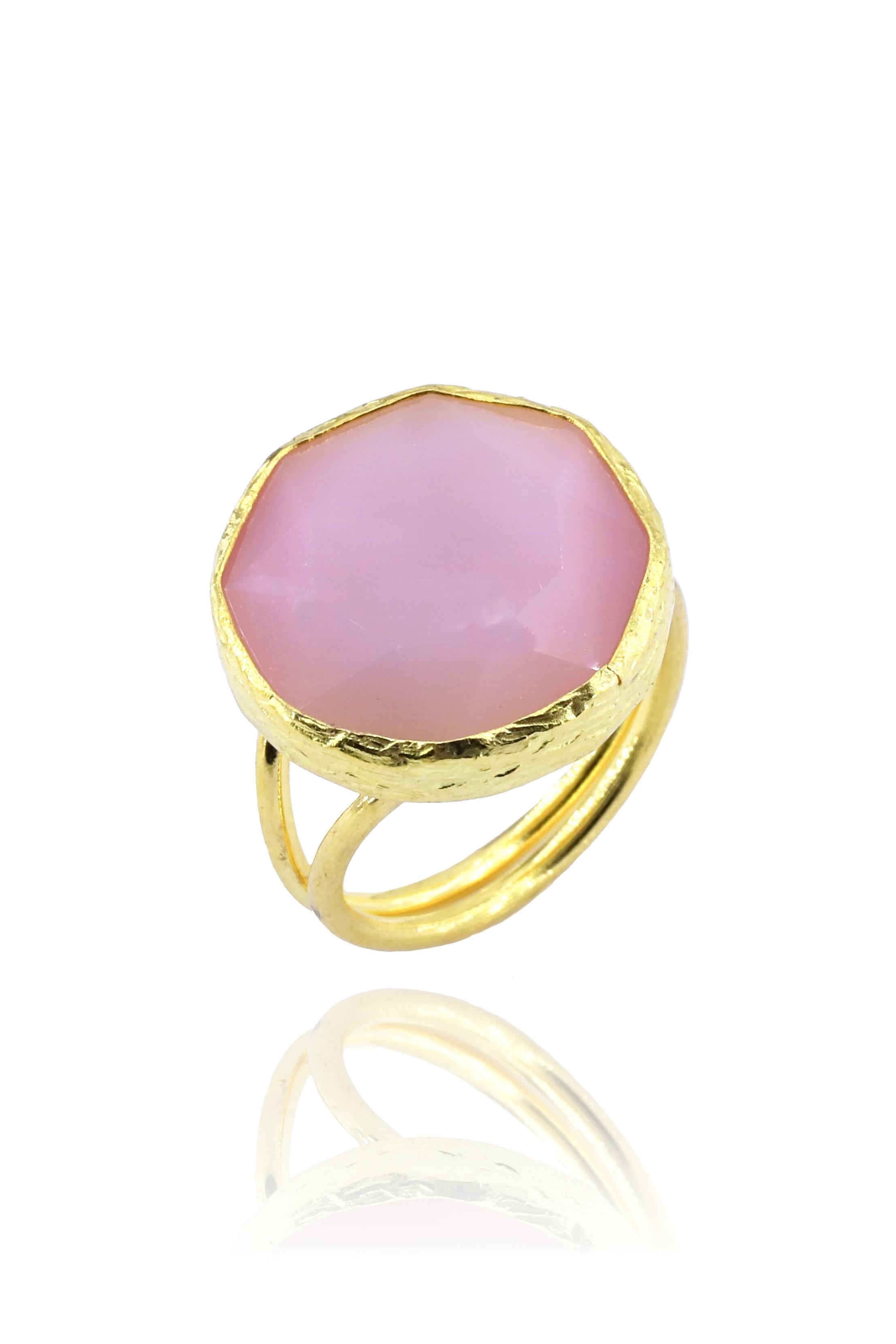 Anello da donna in oro rosa oro rosa 22k in oro oro oro oro rosa