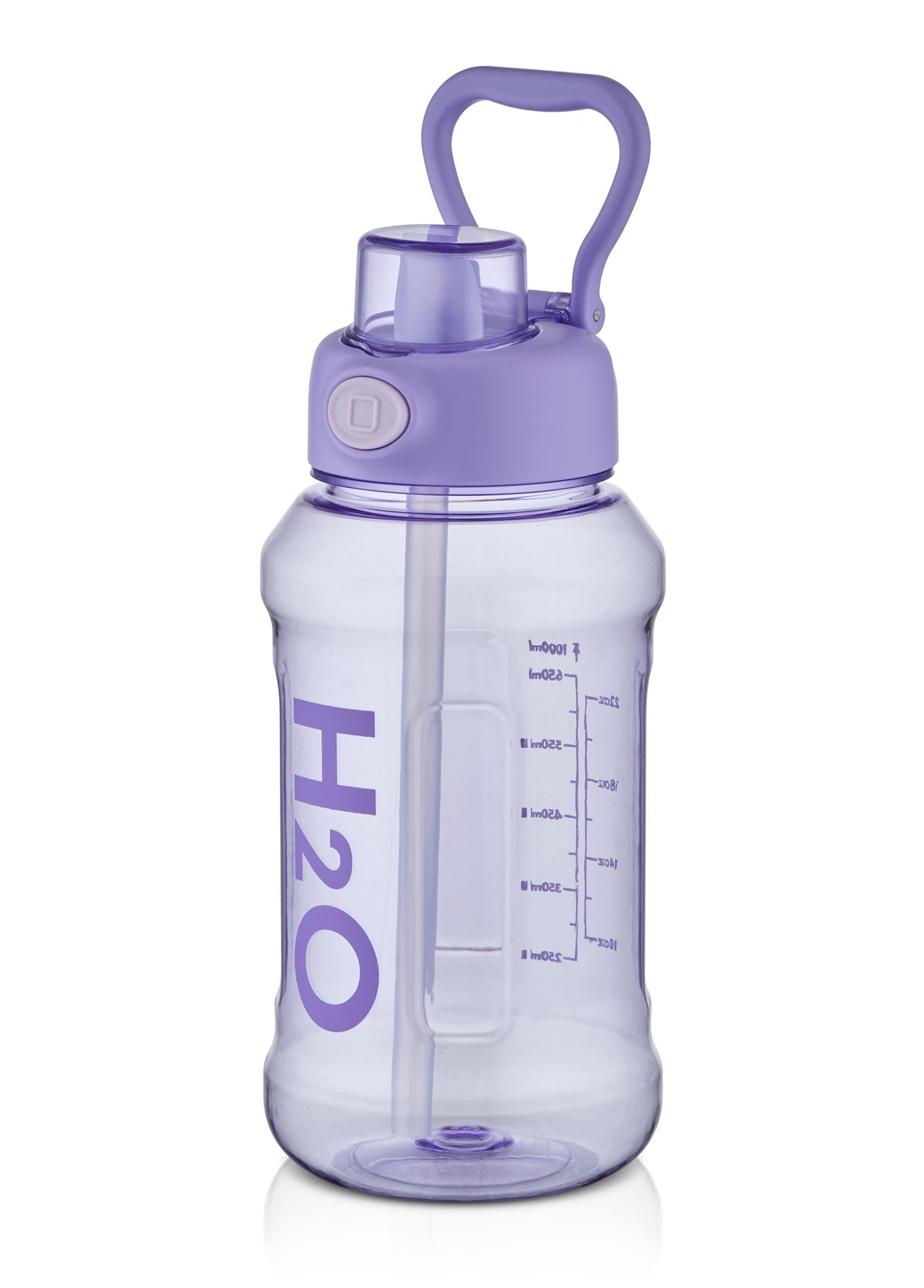 H2O Water Bottle Lilac 1000 ml 76030