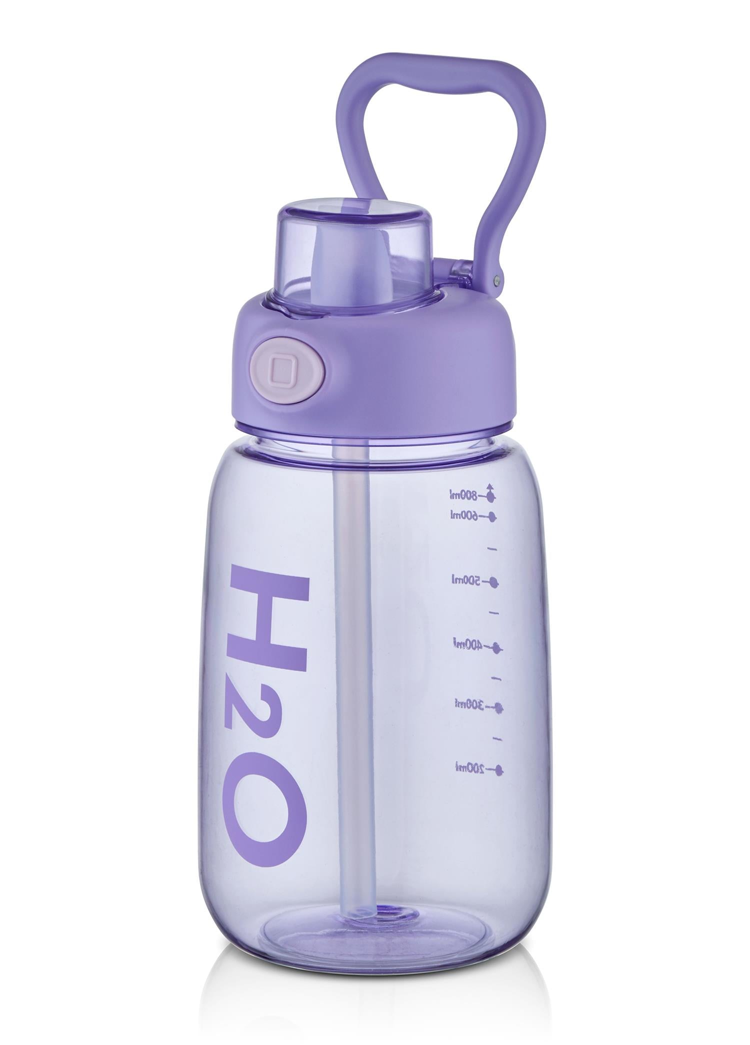 H2O Water Bottle Lilac 800 ml 76033