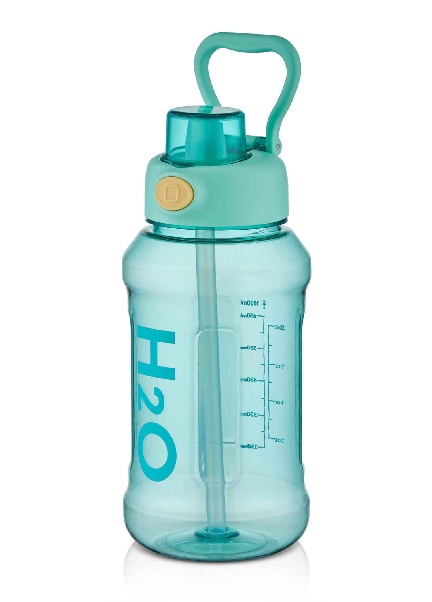 H2O Water Bottle Green 1000 ml 76030