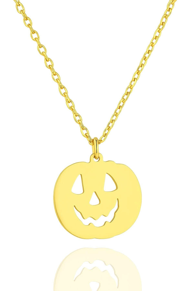 Halloween Pumpkin – 925 Sterling Silver Necklace – 40+5 cm - Exporgin | Türkiye Comes to You