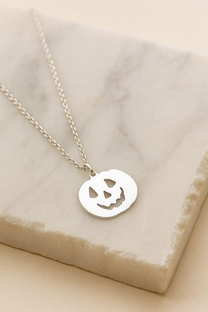 Halloween Pumpkin – 925 Sterling Silver Necklace – 40+5 cm - Exporgin | Türkiye Comes to You