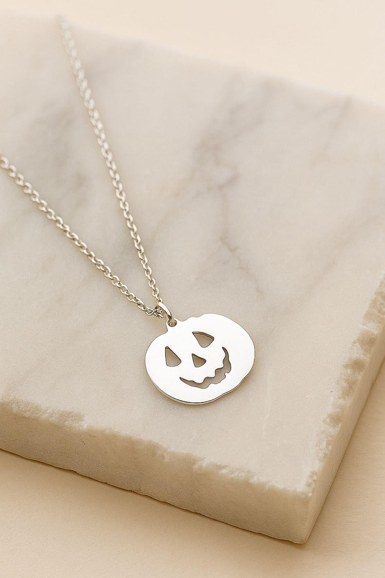 Halloween Pumpkin – 925 Sterling Silver Necklace – 40+5 cm - Exporgin | Türkiye Comes to You
