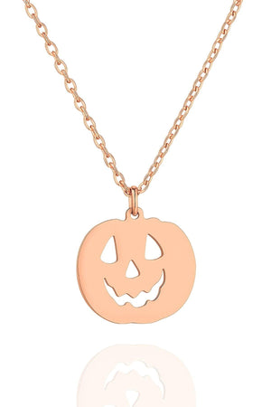 Halloween Pumpkin – 925 Sterling Silver Necklace – 40+5 cm - Exporgin | Türkiye Comes to You
