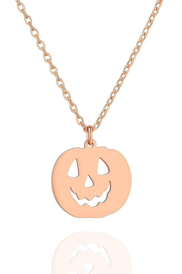 Halloween Pumpkin – 925 Sterling Silver Necklace – 40+5 cm - Exporgin | Türkiye Comes to You
