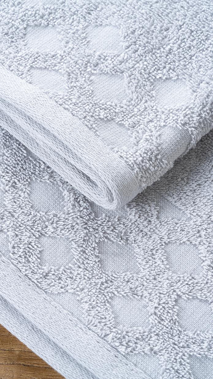 Harem 100% Natural Cotton ospiti BAGNO / ASCOLTO DELLA CUSCINE - 30x50 cm Grigio