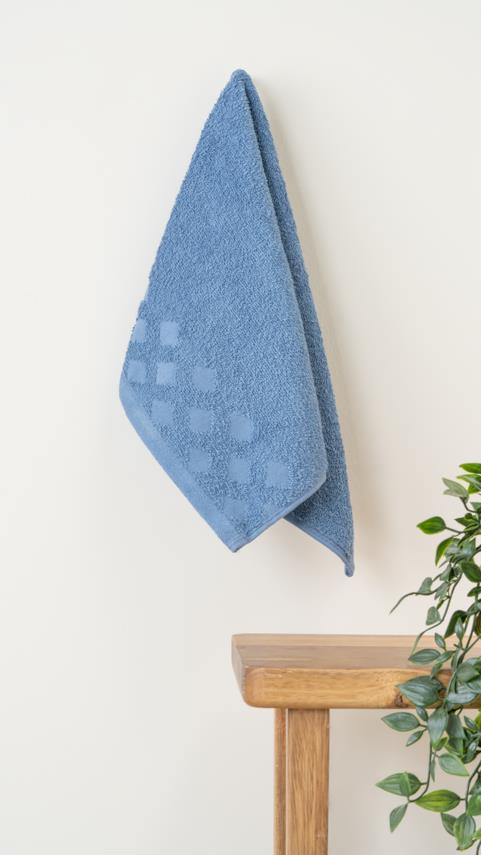 Harem 100% Natural Cotton ospiti Bagno / Asciugamano da cucina - 30x50 cm blu navy