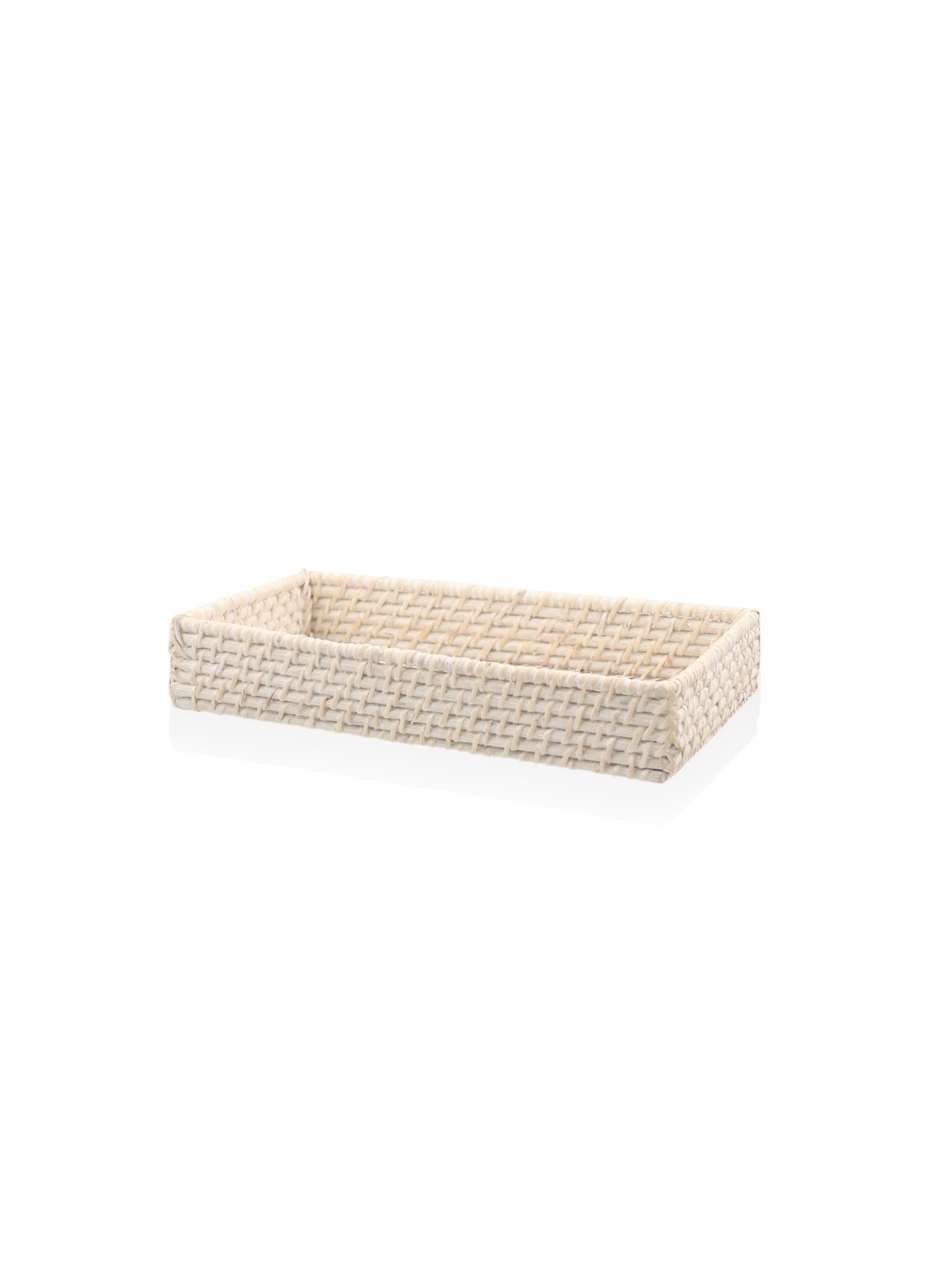 Wicker Rectangular Tray 35x8x5 cm