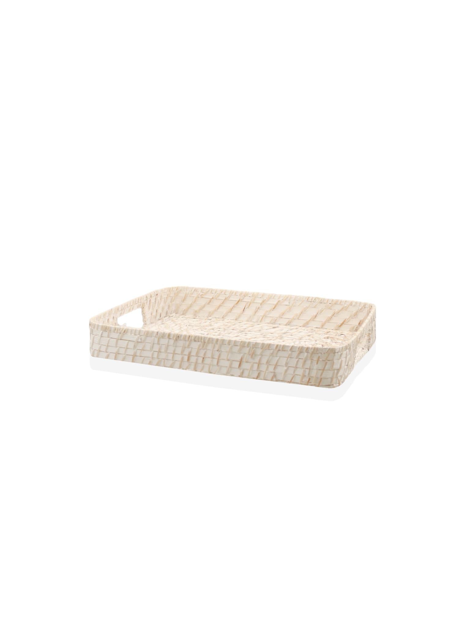 Wicker Tray Rectangle 40x30x6 cm