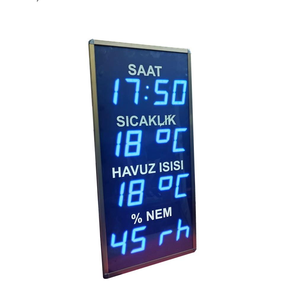 Pool Time-Temperature-Humidity (Case: 70x33 cm - Blue)