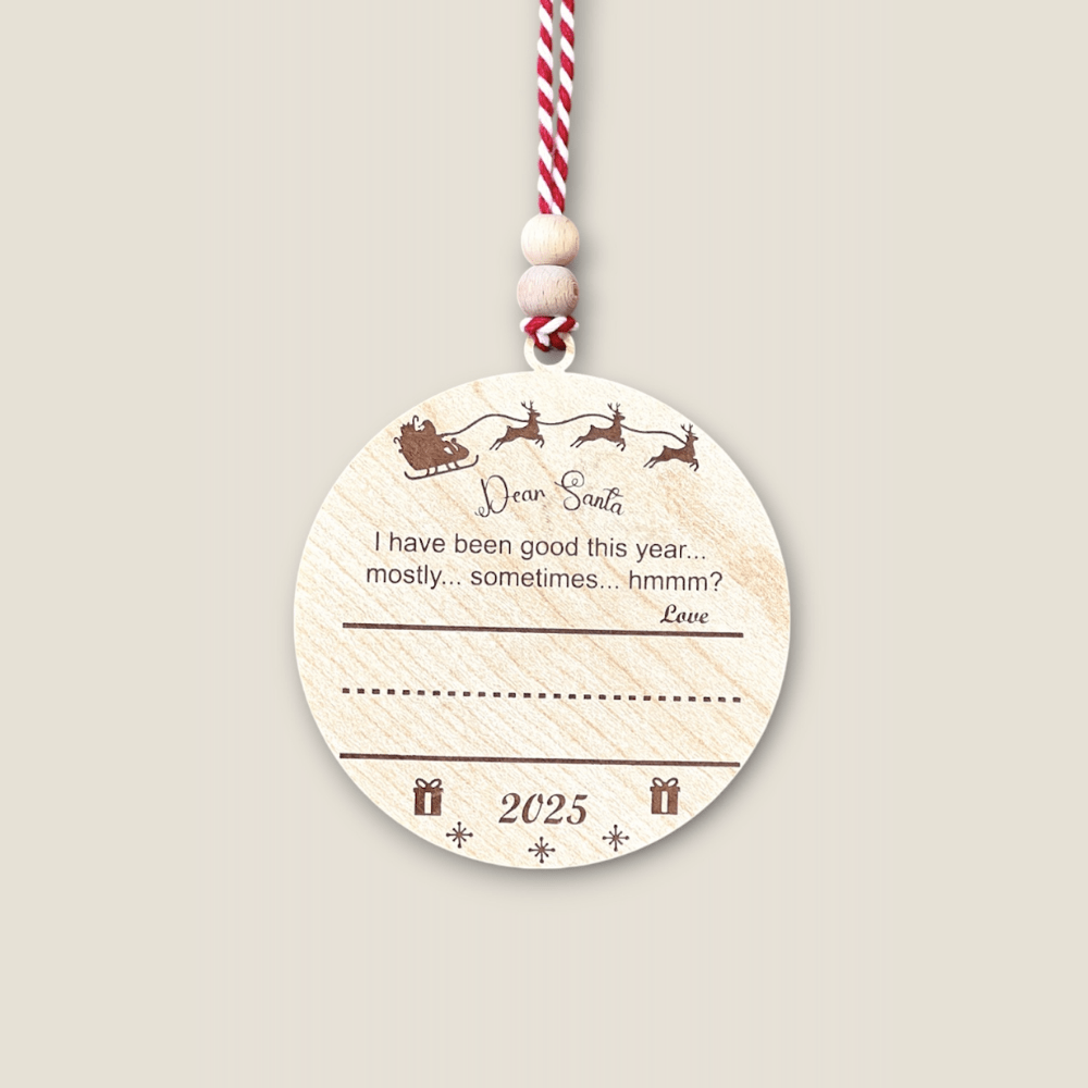 Hippodeco Letter to Santa Wooden Christmas Decoration - Exporgin | Türkiye Comes to You