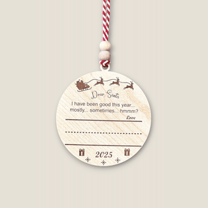 Hippodeco Letter to Santa Wooden Christmas Decoration - Exporgin | Türkiye Comes to You